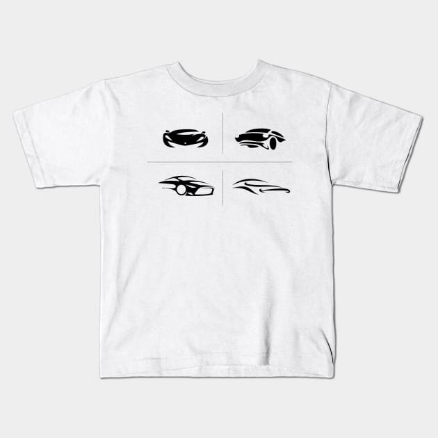 Cars Kids T-Shirt by Whatastory